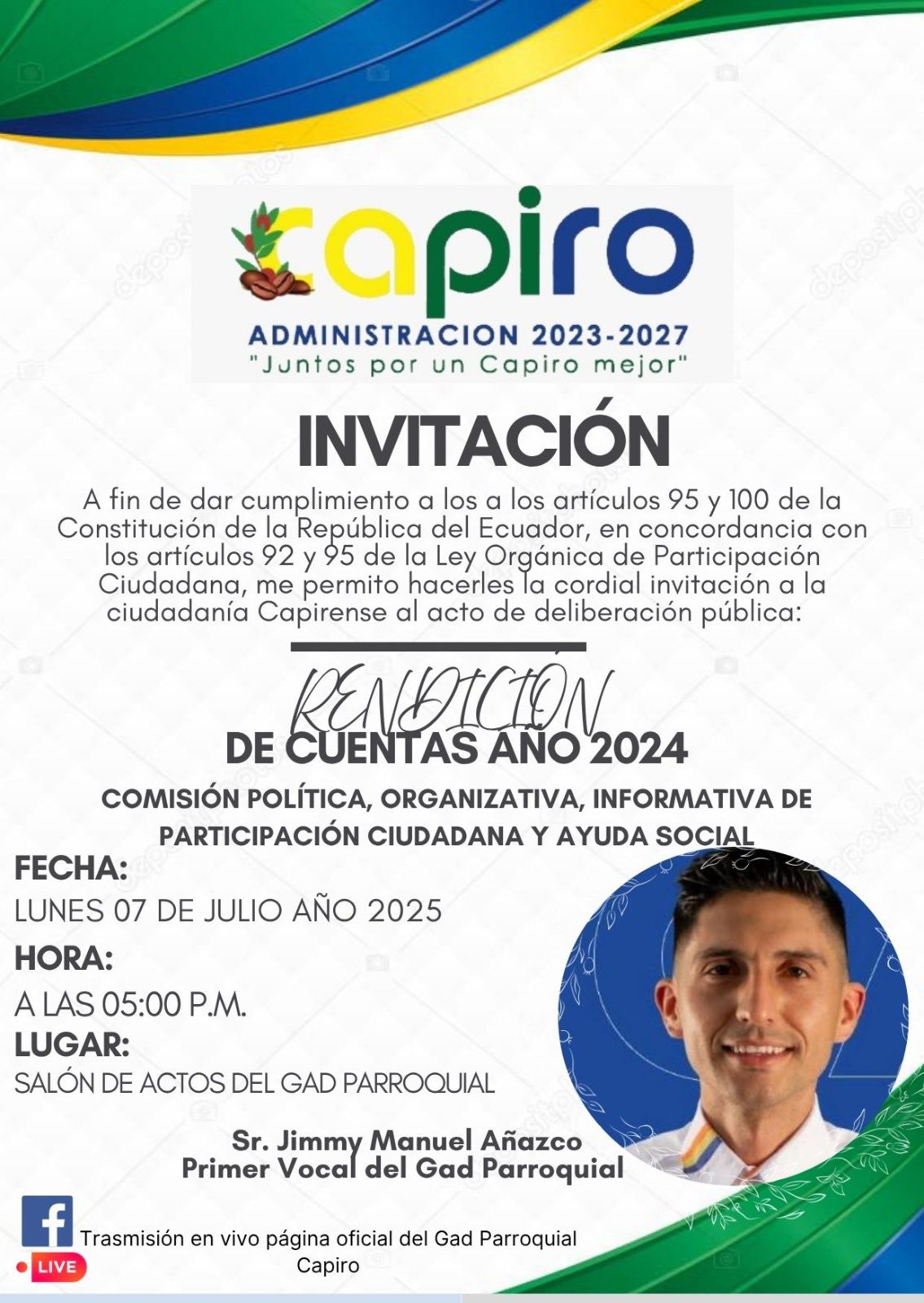 Invitacion Jimmy Añazco